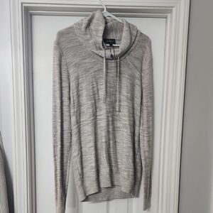 Express Men's Gray Turtleneck Sweater